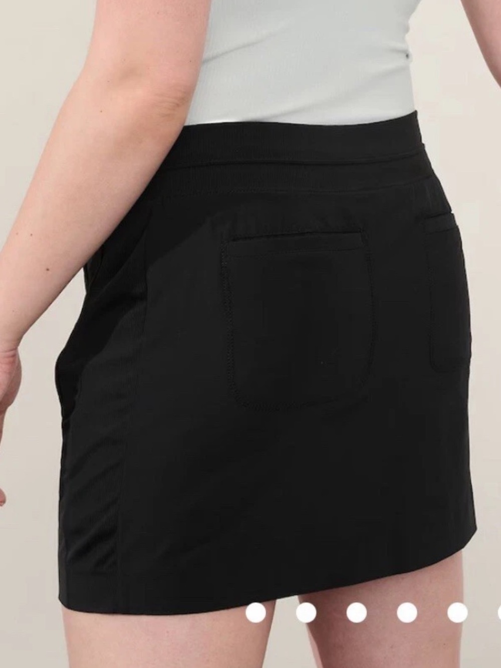 Athleta Brooklyn 16" Mid Rise Athletic Skort Black‎ Size 24